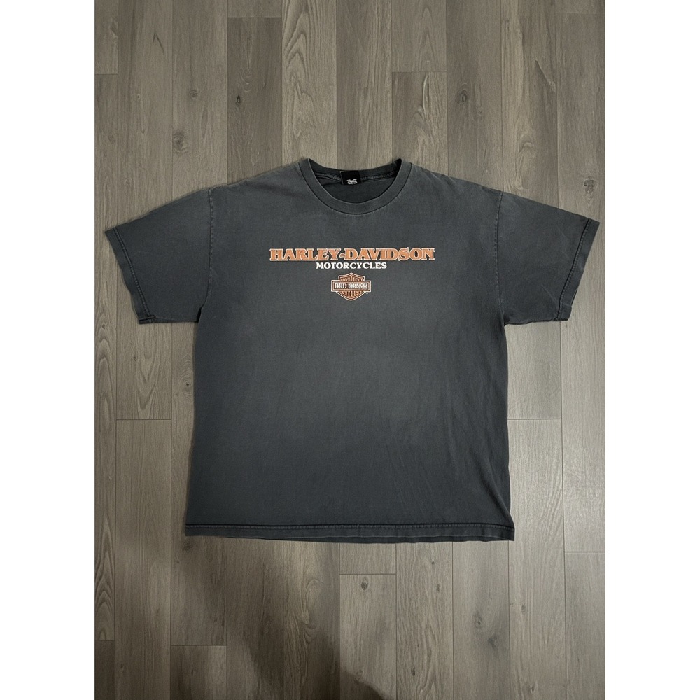 Vintage Mens XL Harley-Davidson Alligator Alley Fort Lauderdale Black Graphic-T
